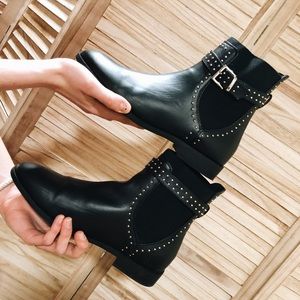 ASOS Black Ascend Studded Chelsea Boot size UK 9